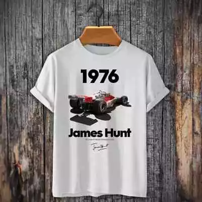 F1 Legend James Hunt Tee Formula 1st World Championship 1976 Niki Lauda • $22.99