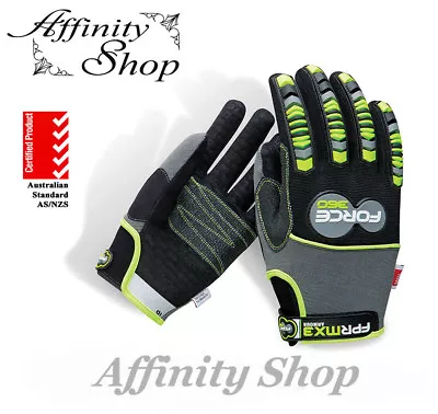 Force360 Armour Gloves FPRMX3 Impact Protection Mechanics Work Glove AS/NZS Cert • $41.50