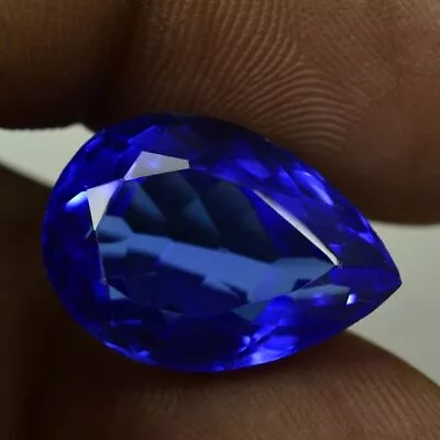 18.00 CT Natural Transparent Blue Tanzanite Cut GIE Certified Gemstone 1432 • £57.02