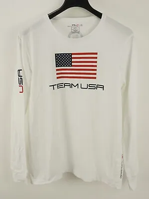 RLX Ralph Lauren USA Olympic Team Sochi Russia Men's XL Long Sleeve Crew T-Shirt • $34.99