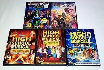 Monster High: 13 Wishes & Frights Camera Action High School Musical DVD X 3 • $11.36