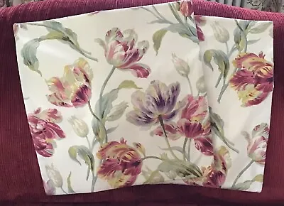 Two 18x18 Laura Ashley Cushion Covers In Gosford Cranberry  • £27.50