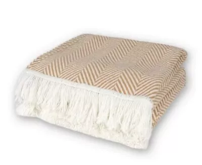 Merino Wool Blanket - Large Throw Bedspread For Sofa Bed Double Size... • £29.99