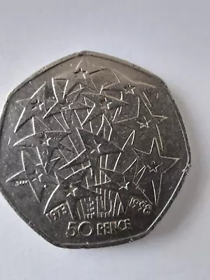  50p Rare Coin -European Union 1973 To 1998- Collectible -circulated • £50
