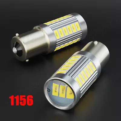 Super Bright LED 1156 P21W 7506 Reverse Backup Light White Bulb 2PC 6000K Bulbs • $13.98