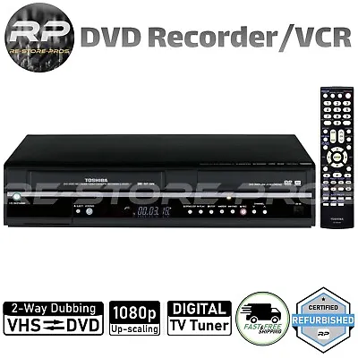 $299.97 • Buy Toshiba D-VR650KU DVD VCR Combo Player VHS To DVD Recorder HDMI Digital TV Tuner