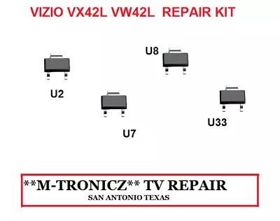 Vizio Vx42l Vw42l  3642-0222-0150 3642-0252-0150 3642-0162-0150 Main Board Kit • $12.95