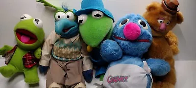 Muppet Show Vintage Plush Lot Of 5 Kermit Gonzo PVC Face Oscar Ect • $29