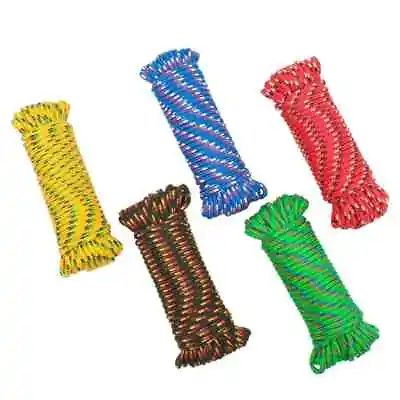 3/16''x 50FT Assorted Colors Polypropylene Diamond Braid Rope Durable 1color NEW • $16.56