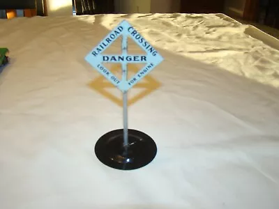 American Flyer Ives Marx  Danger Railroad Crossing LOOK OUT For Engine  Sign • $11