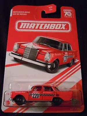 2023 Matchbox Mercedes Series 4/6 MERCEDES-BENZ 220 SE SEDAN Red New Near Mint • $2.19