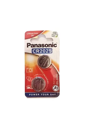 Panasonic CR2025 3V Lithium Coin Cell Battery • £2.99