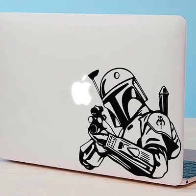 £4.99 • Buy BOBA FETT Star Wars Inspired MacBook Decal Sticker Fits All MacBook Models Type2