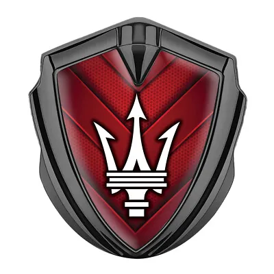 Maserati Emblem Side Badge Logo Handmade Metal Fender Decal Trunk Car Window • $27.50