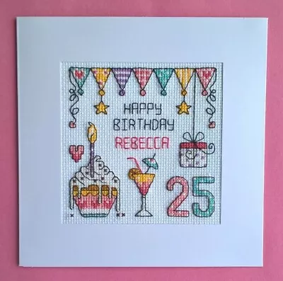 £9.99 • Buy Happy Birthday Cross Stitch Card Kit (suitable For Any Age)