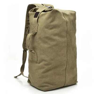 25L 35L Men's Canvas Backpack Shoulder Bag Sports Travel Duffle Handbag Luggage • $21.89