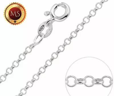 3mm Italy 925 Sterling Silver ROLO Chain Necklaces 16 - 24  • $16.79