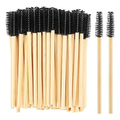 100 Pcs Disposable Bamboo Mascara Wands For Eyelash Extensions • $22.17