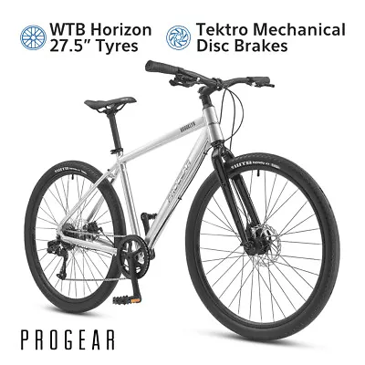 2022 Progear Brooklyn Urban 650B Street Hybrid Bike Alloy Frame WTB Tyres (Grey) • $608.18