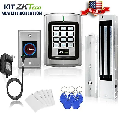 KiT Door Access Control System Zkteco Magnetic Lock Access ID Card Password. Zk • $210