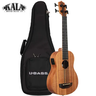 Kala U-BASS NOMAD Mahogany Acoustic Electric Bass Ukulele With Padded Bag • $199