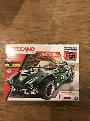 Meccano Roadster Cabriolet 5 In 1 Model Set (18202) • £18