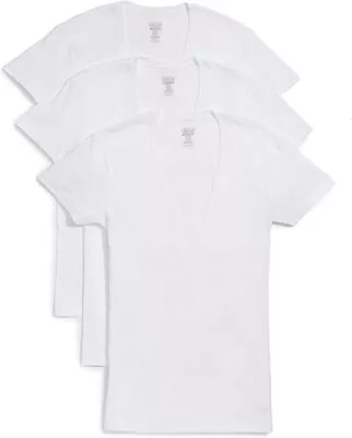 2(X)IST Mens Essential Cotton Slim Fit Deep V Neck T-Shirt 3-packBase Layer Top • $89.32