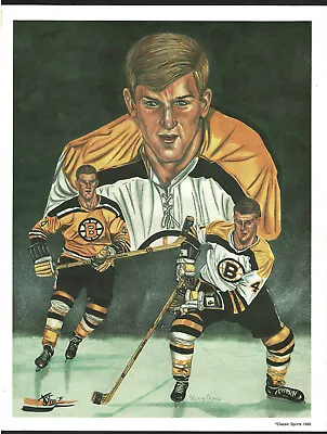 1992 Classic  John  Art Prints Boston Bruins' Bobby Orr 11  X 14  #d/5000 • $24.50