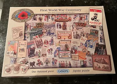 1st World War Centenary - 1000-Piece Jigsaw Puzzle. GIBSONS Puzzles! • £8