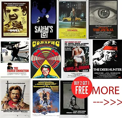 £4.99 • Buy 1970's Classic Retro Vintage, Many Movie Posters A0-A1-A2-A3-A4- MAXI C477