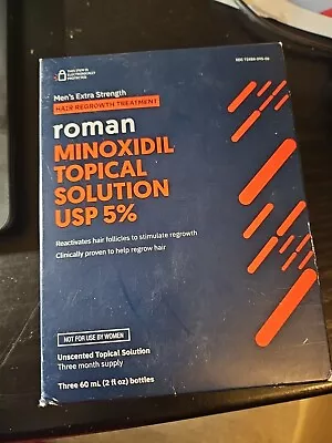 Roman Minoxidil Topical Unscented Solution USP 5% Exp. 1/25 • $14.51