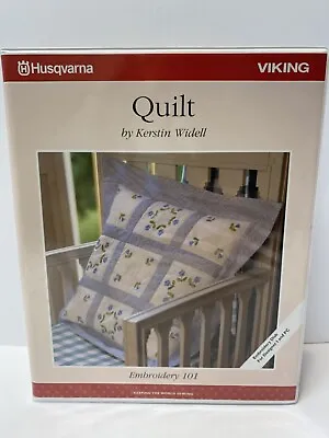 Husqvarna  Viking QUILT By Kerstin Widell Embroidery 101 D-Card And Instructions • $74.95