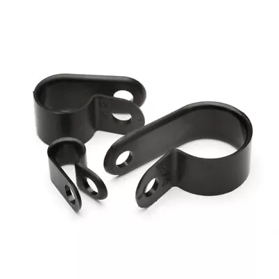 £0.99 • Buy P-Clips Black Nylon Fasteners Cable Conduit Tubing Wire Plastic