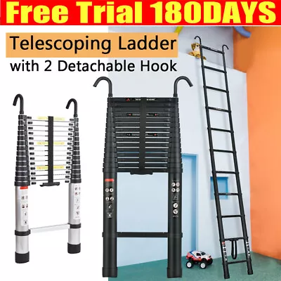 12.5FT-20FT Aluminum Multi Purpose Telescopic Ladder Extension Foldable Steps US • $39.10