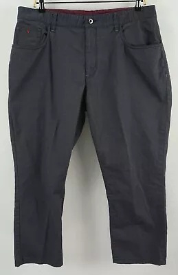 Robert Graham Demon Capri Men's Size 36 Blue-Gray Woven 5 Pocket Flat Front Pant • $29.95