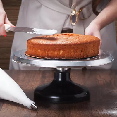 £27.99 • Buy Cake Turntable 12'' Aluminum Revolving Holder Rotary Table Cake Decoration Kit