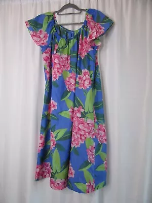 Hilo Hattie Tropical Hawaiian Dress XL Short Sleeve Pullover Floral No Pockets • $29.99