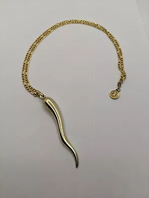 9ct Gold Horn Of Plenty Necklace St Christopher Hallmarked Pendant • £250