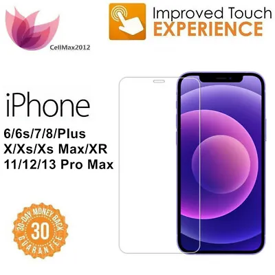 For IPhone 13 Pro Max 12 Mini 11 XR 8 7 Real Tempered Glass Screen Protector Lot • $3.99