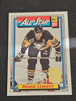 2001-02 Topps MARIO LEMIEUX #7 OF 10 COMMEMORATIVE Reprint 1991-92 • $3.25