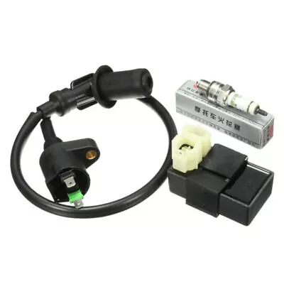 Ignition Coil AC CDI Box Spark Plug For GY6 50cc 125cc 150cc Scooter ATV Parts • $12.82