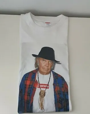 SS15 Supreme X Neil Young Photo Tee Size M Medium White T-shirt • £250