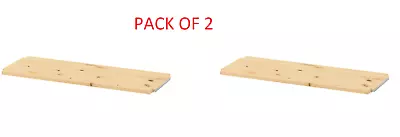 2X IKEA IVAR Untreated Solid Wooden Shelf Pine Book Storage Board Shelves 83x30 • £34.78