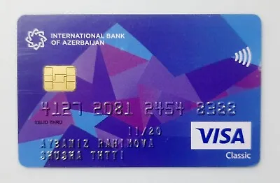 Azerbaijan 2020 * PLASTIC BANK CARD * VISA • $8