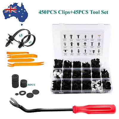 450pcs Clips Hood Door Fender Bumper Retainer Car Body Fasteners Tool For Nissan • $25.64