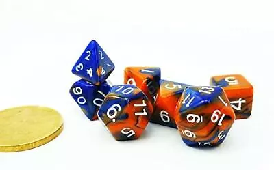 Hot Melt Mini Two Tone Polyhedral RPG Dice Set Small D4-D20 In Tube • $6.99