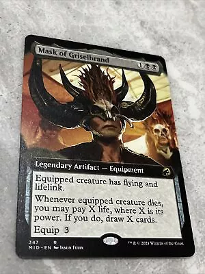 MTG Mask Of Griselbrand EXTENDED ART Card D&D Forgotten Realms Magic NM/M • £1