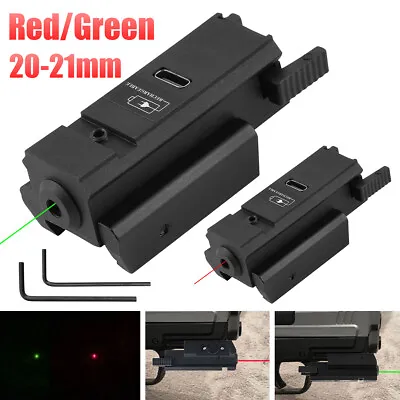 Green / Red Laser Sight Flashlight Combo Fit Glock Pistol 20mm Picatinny Rail • $12.34