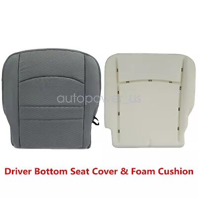 For 2013-2018 Dodge Ram 1500 2500 3500 Driver Bottom Seat Cover + Foam Cushion • $84.19