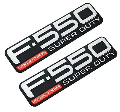 2pcs Fits 1999-2004 F550 Power Stroke Super Duty Side Fender Emblem Nameplate • $35.99